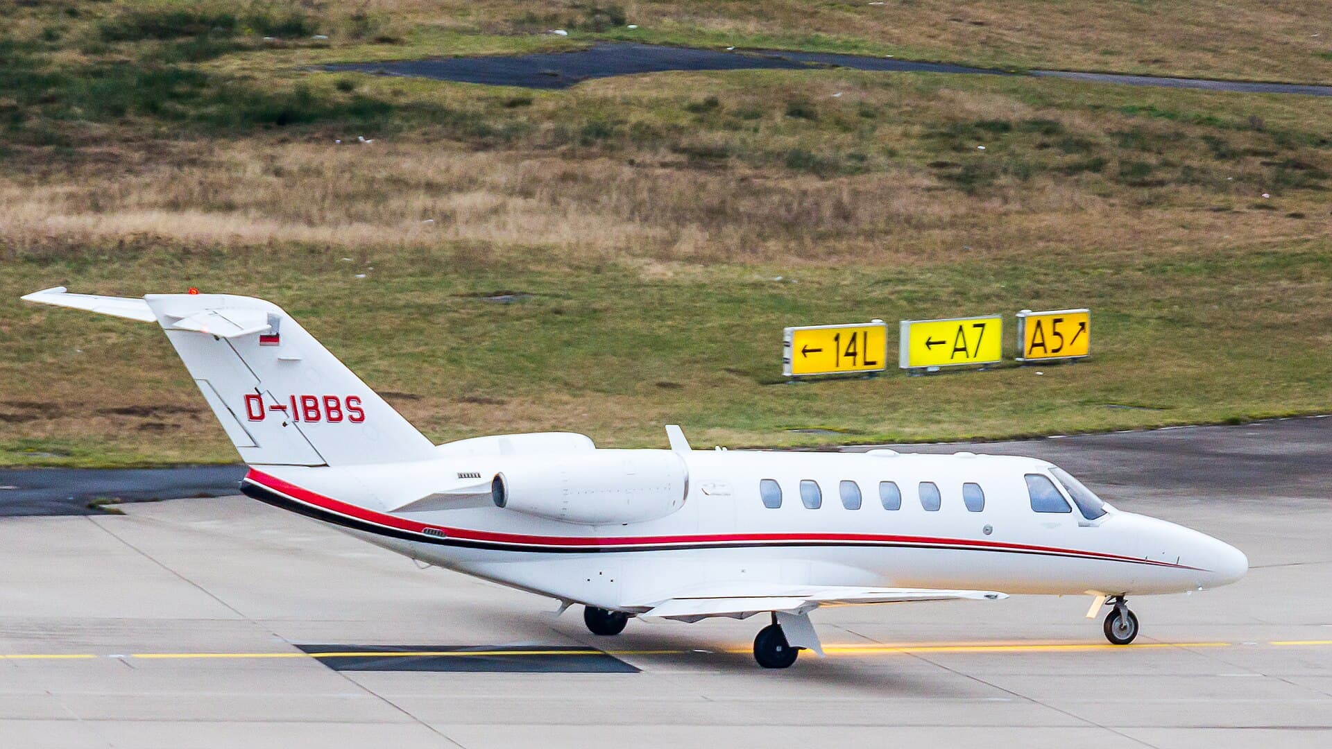 A Citation CJ2 on the ground