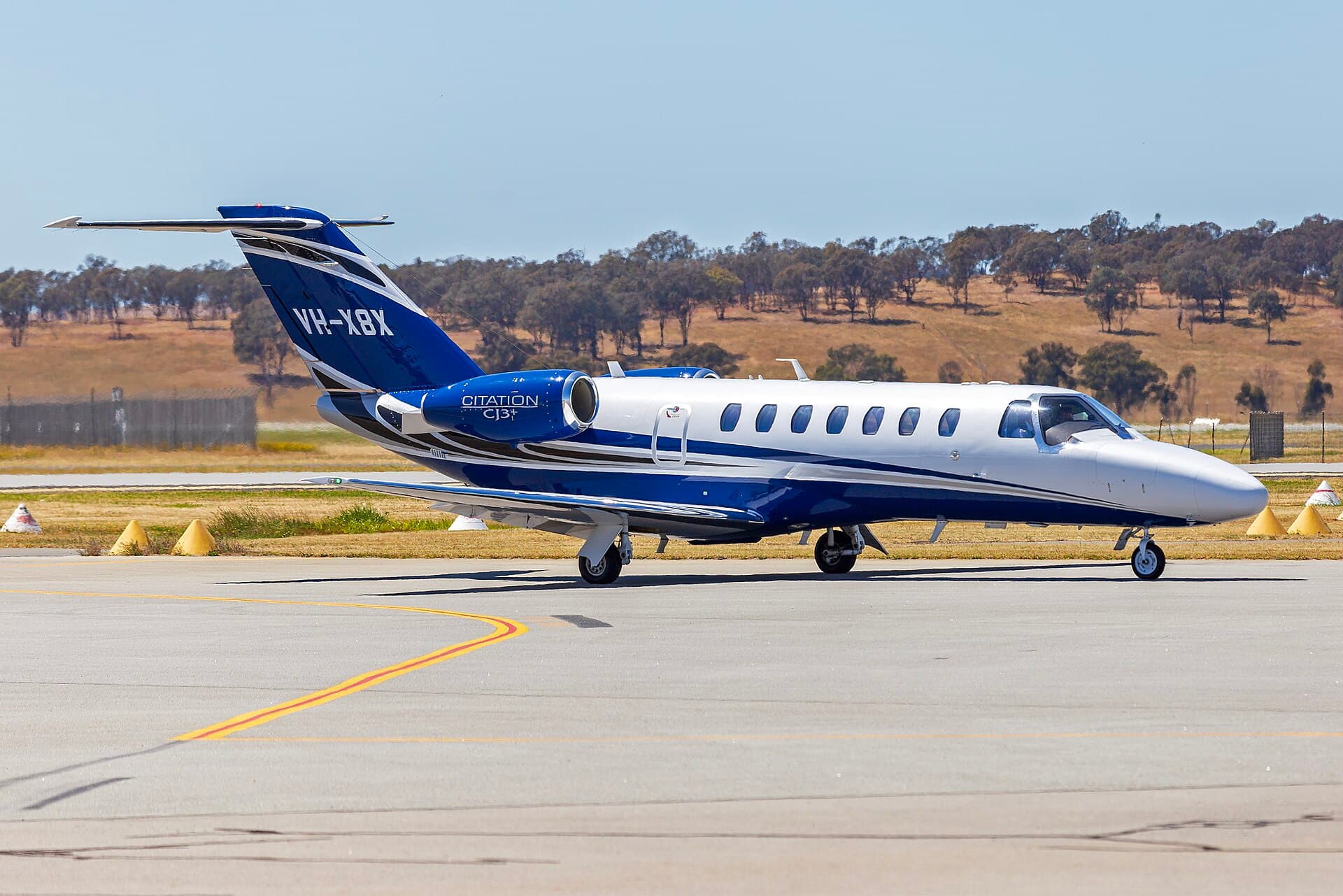 A Citation CJ3+ on the ground