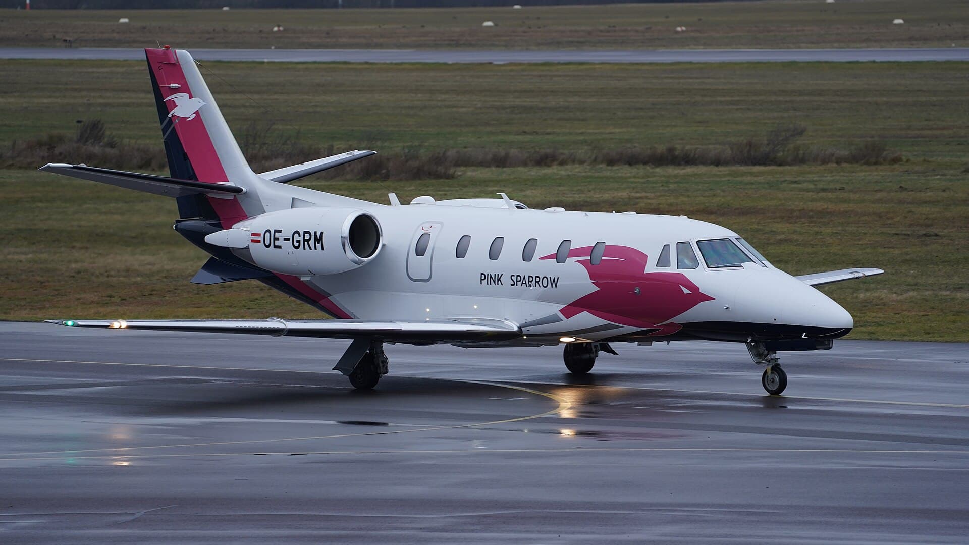 A Citation XLS+ on the ground