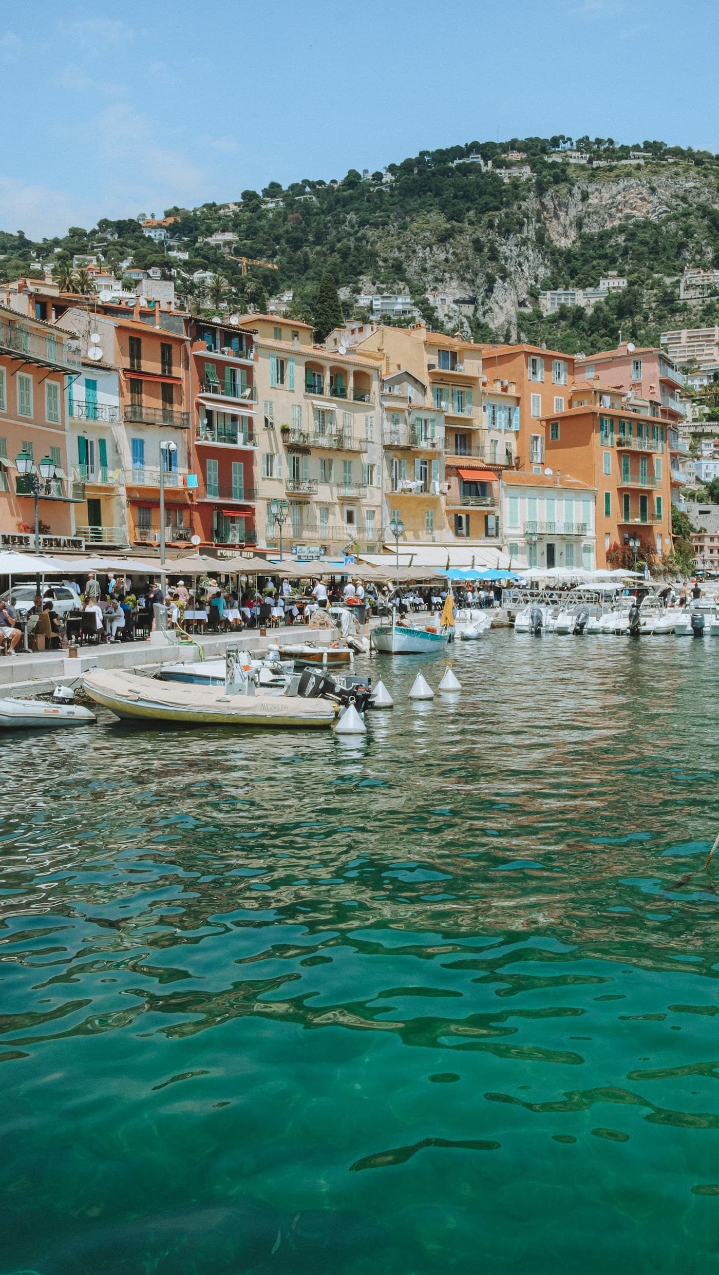 Villefranche-sur-Mer harbour on the French Riviera