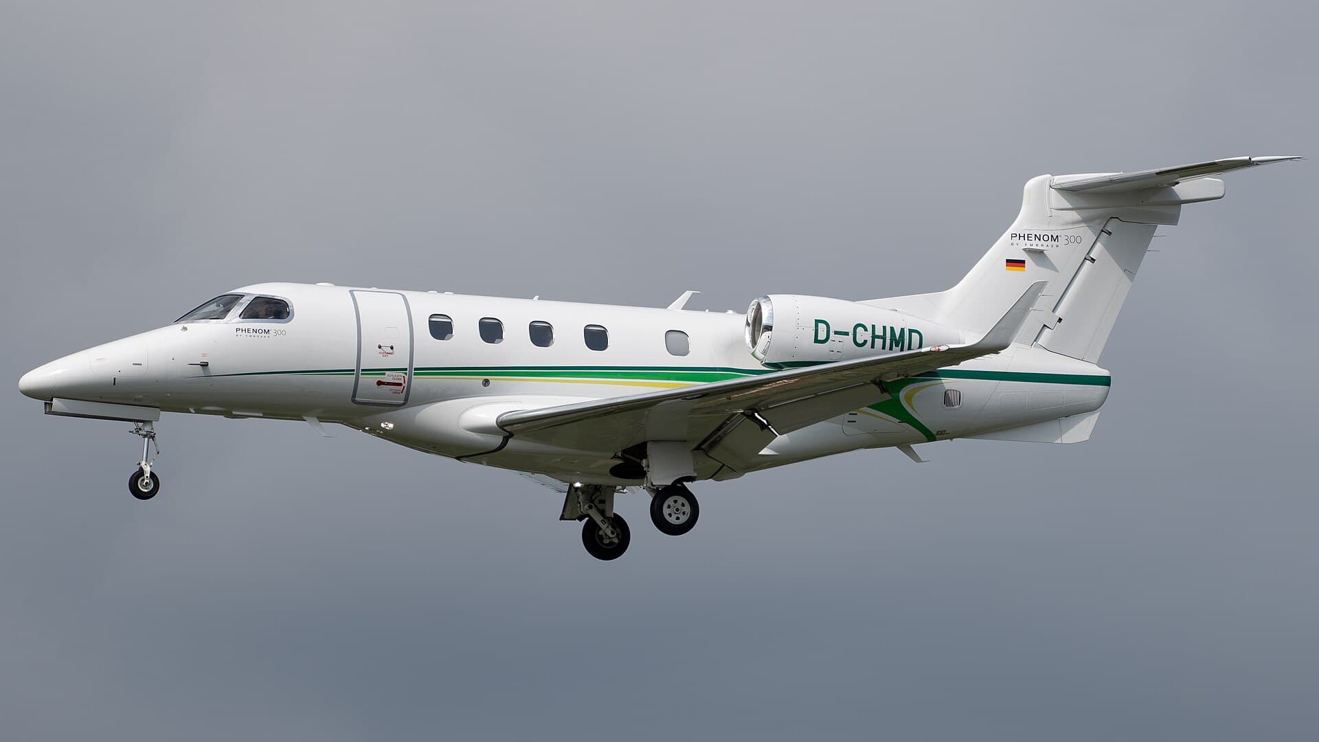 A Phenom 300 on the ground